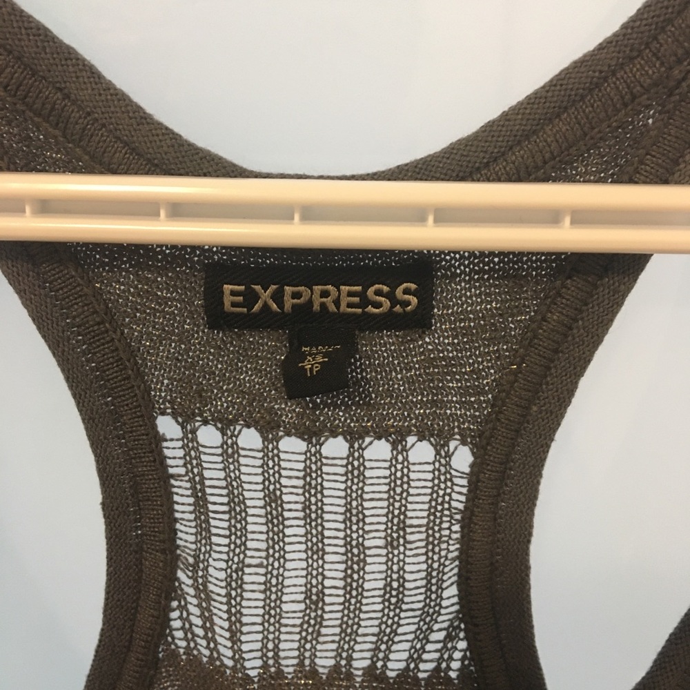 Express Grey Knitted Tank - Picture 2 of 3